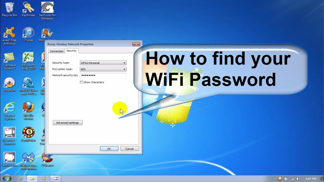 how to find wifi password on computer